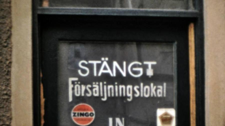 Bäckgatan - Dörren till försäljning av öl och läsk 1970-talet